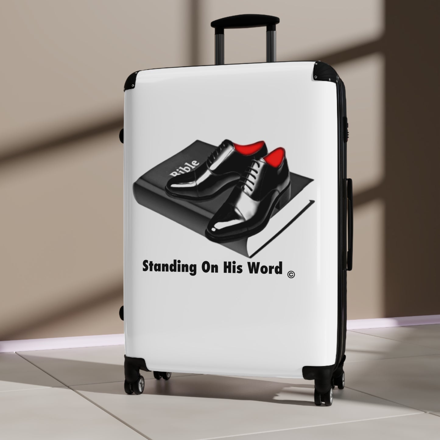 Standing On His Words Suitcase