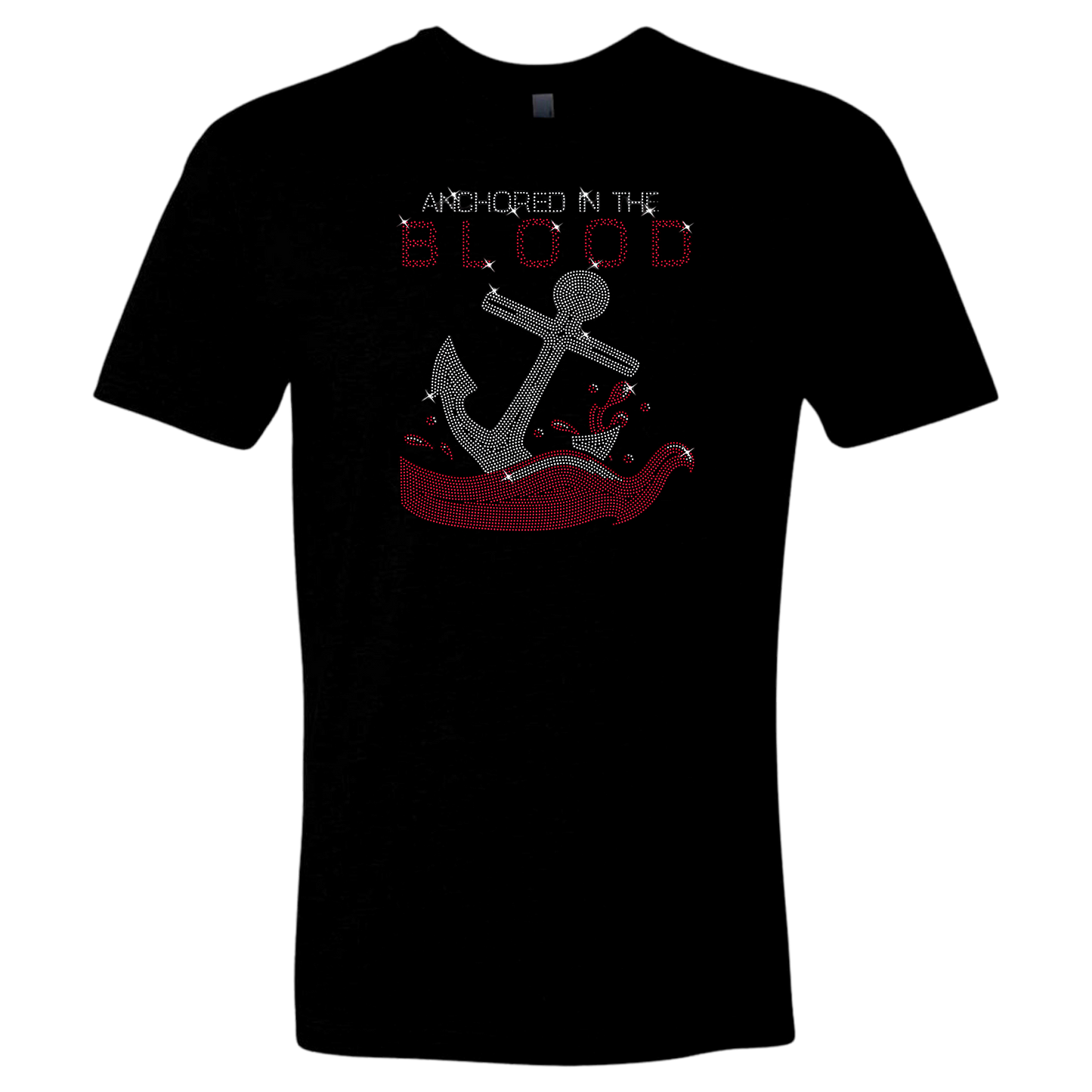 Anchored In The Blood Rhinestone Templates Digital Download