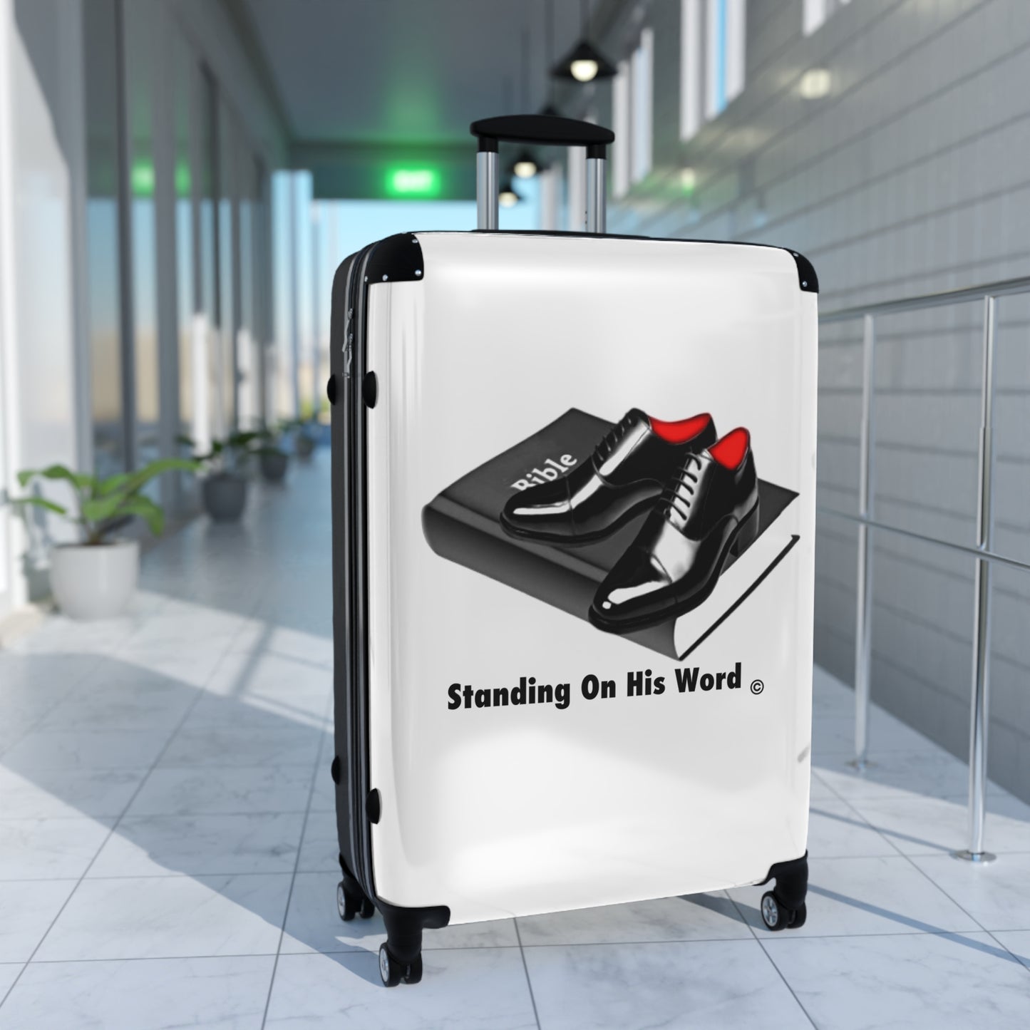 Standing On His Words Suitcase