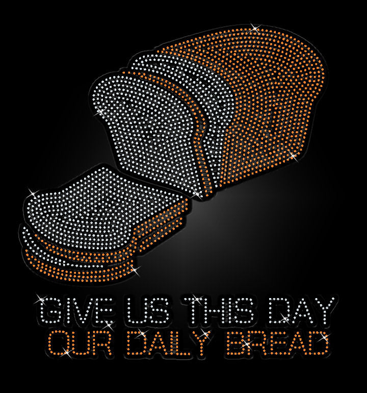 Give Us This Day Rhinestone Templates Digital Download