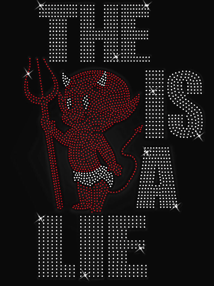 The Devil Is A Lie Rhinestone Templates Digital Download