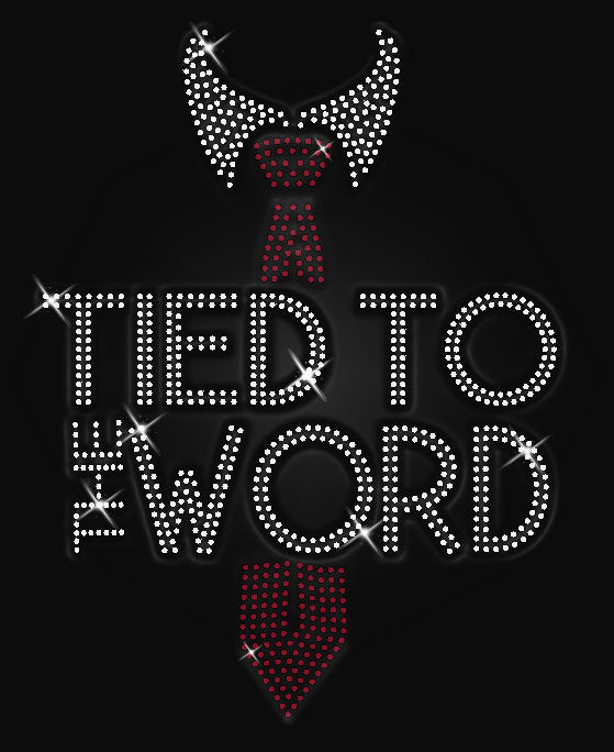 Tied To The Word Rhinestone Templates Digital Download