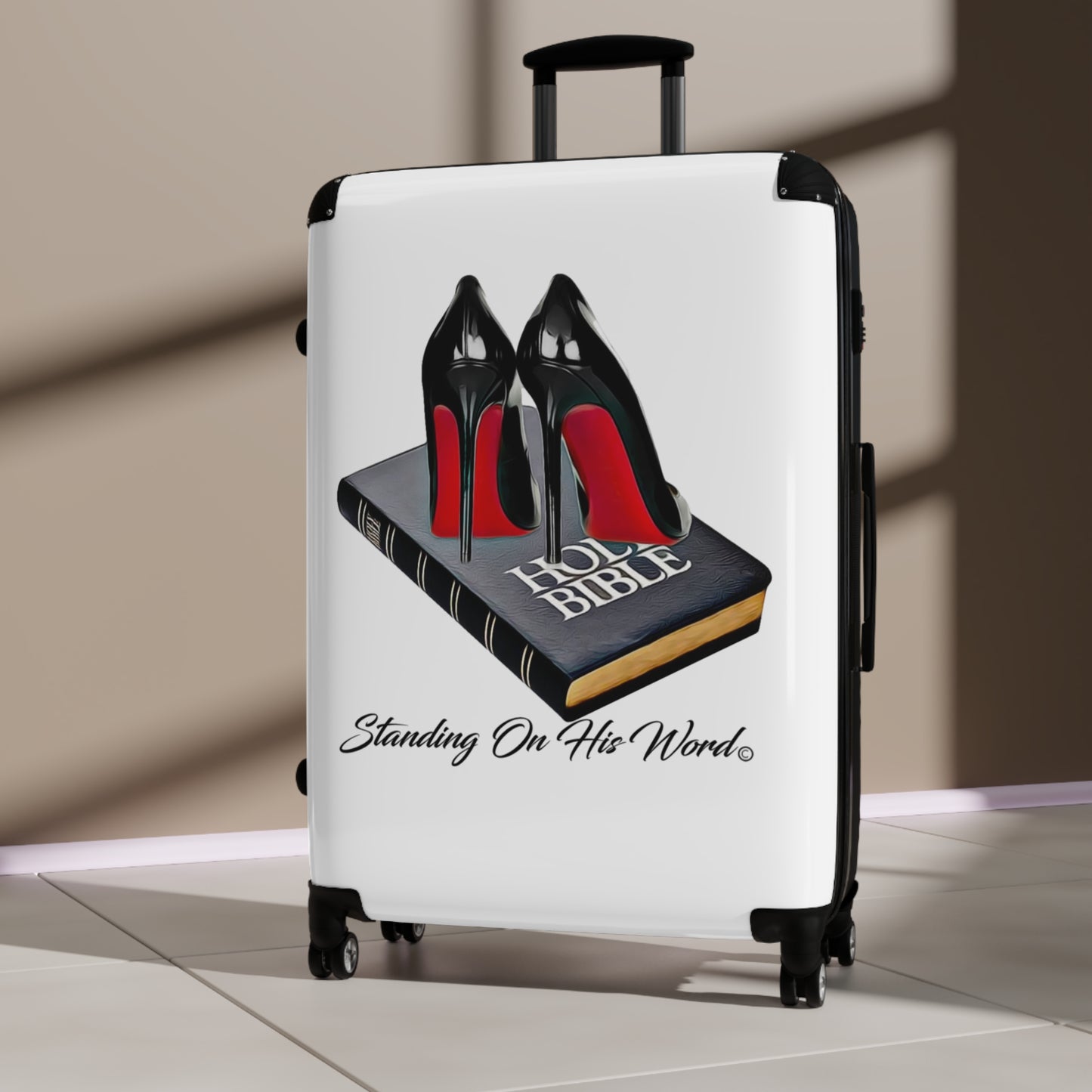 Standing on his word Suitcases