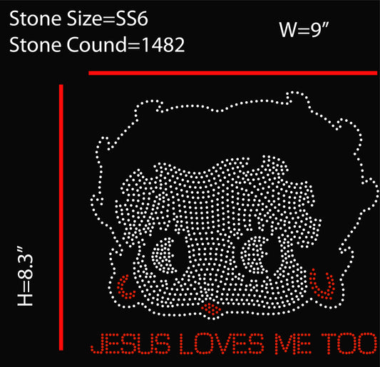 Betty Boop Rhinestone Templates Digital Download